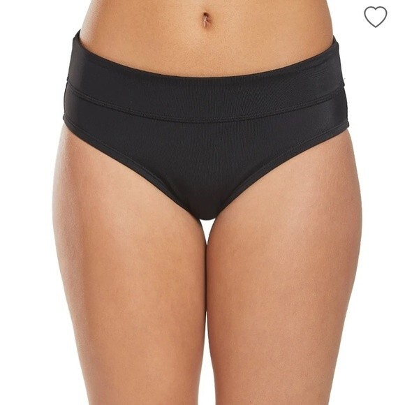 NWT Nike Texture Stripe Layered Tankini Top & Essential Full Bikini Bottom Small - Picture 16 of 16